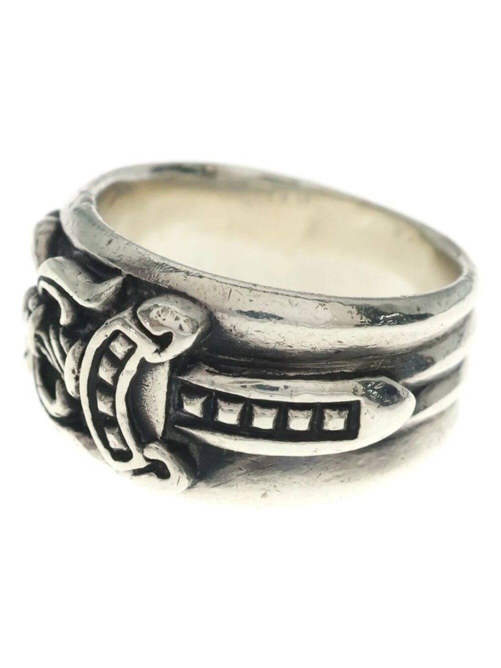 Chrome Hearts Dagger Ring Silver